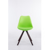 Silla visita Toulouse Rund Verde,Cappuccino (roble)