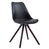 Silla visita Toulouse Rund Negro,Cappuccino (roble)