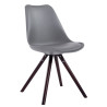 Silla visita Toulouse Rund Gris,Cappuccino (roble)
