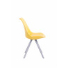 Silla visita Toulouse Rund Amarillo,Blanco (roble)