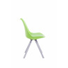 Silla visita Toulouse Rund Verde,Blanco (roble)