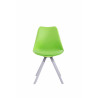 Silla visita Toulouse Rund Verde,Blanco (roble)