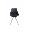 Silla visita Toulouse Rund Negro,Blanco (roble)