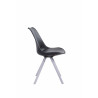Silla visita Toulouse Rund Negro,Blanco (roble)