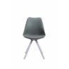 Silla visita Toulouse Rund Gris,Blanco (roble)