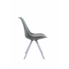 Silla visita Toulouse Rund Gris,Blanco (roble)