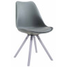 Silla visita Toulouse Rund Gris,Blanco (roble)