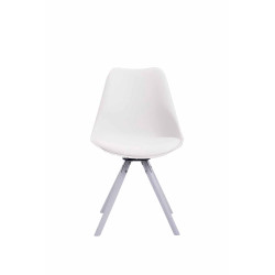 Silla visita Toulouse Rund Blanco,Blanco (roble)