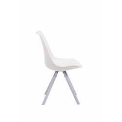 Silla visita Toulouse Rund Blanco,Blanco (roble)