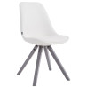 Silla de Comedor Laval Square Gris,Blanco