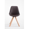 Silla de Comedor Laval Square Natural (roble),Marrón