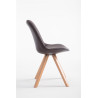 Silla de Comedor Laval Square Natural (roble),Marrón