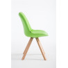 Silla de Comedor Laval Square Natural (roble),Verde