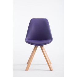Silla de Comedor Laval Square Natural (roble),Lila