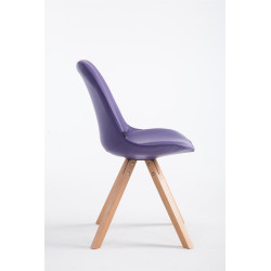 Silla de Comedor Laval Square Natural (roble),Lila