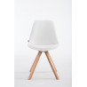 Silla de Comedor Laval Square Natural (roble),Blanco