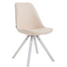Silla de Comedor Laval Square Blanco (roble),Crema