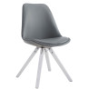 Silla de Comedor Laval Square Blanco (roble),Gris