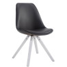 Silla de Comedor Laval Square Blanco (roble),Negro