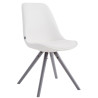 Silla de Comedor Laval Rund Gris,Blanco