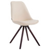 Silla de Comedor Laval Rund Cappuccino (roble),Crema