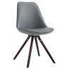 Silla de Comedor Laval Rund Cappuccino (roble),Gris