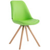 Silla de Comedor Laval Rund Natural (roble),Verde