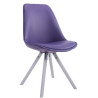 Silla de Comedor Laval Rund Blanco (roble),Lila