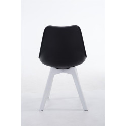 Silla De Comedor Borneo V2 Negro,Blanco (roble)