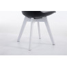 Silla De Comedor Borneo V2 Negro,Blanco (roble)
