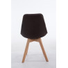 Silla De Comedor Borneo V2 En Tela Gris oscuro,Natural (roble)