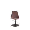 Silla Comedor Maverick En Terciopelo Marrón,Negro