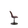 Silla Comedor Maverick En Terciopelo Marrón,Negro