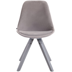 Silla De Comedor Toulouse Square En Terciopelo Gris,Gris