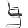 Silla De Conferencia Burnley Negro,Simil cuero