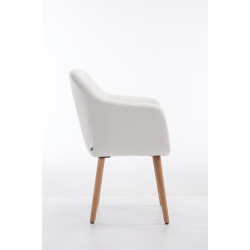 Silla de visita Utrecht Blanco,Natural