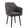 Silla De Salón Utrecht En Tela Gris oscuro,Negro
