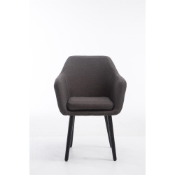 Silla De Salón Utrecht En Tela Gris oscuro,Negro