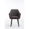 Silla De Salón Utrecht En Tela Gris oscuro,Negro