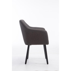 Silla De Salón Utrecht En Tela Gris oscuro,Negro