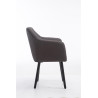 Silla De Salón Utrecht En Tela Gris oscuro,Negro