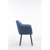 Silla De Salón Utrecht En Tela Azul,Negro