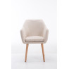 Silla De Salón Utrecht En Tela Beige,Natural