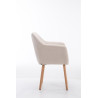 Silla De Salón Utrecht En Tela Beige,Natural