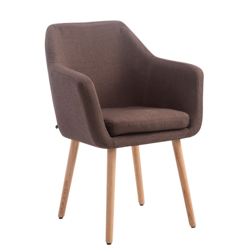Silla De Salón Utrecht En Tela Marrón,Natural