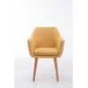 Silla De Salón Utrecht En Tela Amarillo,Natural