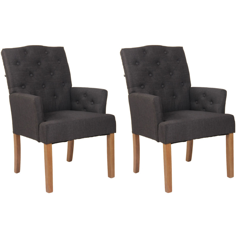 Set De 2 Butacas De Salón Sugar Gris oscuro,Antiguo claro