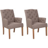 Set De 2 Butacas De Salón Sugar Gris topo,Antiguo claro