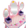 Tocador Infantil Emilia Con Silla Rosado