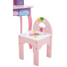 Tocador Infantil Emilia Con Silla Rosado